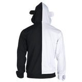 Danganronpa Sudadera Monokuma Cosplay Sudadera de Manga Larga con Cremallera Ropa Casual Unisex