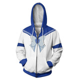 Anime Sailor Moon Mizuno Ami Sudadera Cosplay Navidad Fiesta 3D Impreso chaqueta con cremallera Casual