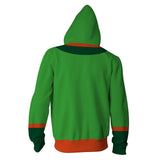 Gon Freecss Cosplay Sudadera HUNTER×HUNTER Sudadera Estampada con Cremallera Unisex