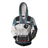 Valorant Brimstone Cosplay Sudadera con 3D Impreso Sudadera con Cremallera y Capucha Unisex