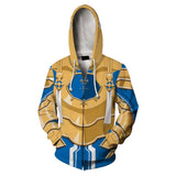 Sword Art Online Alicization War of Underworld Alice·Synthesis·Thirty Cosplay Sudadera Estampada con Cremallera Unisex