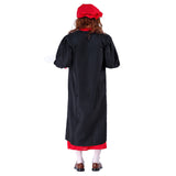 Halloween 4 Piezas Renacimiento Pintor de Aceite Toga Larga de Escenario Cosplay para Adultos Masculino