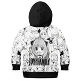 SPY×FAMILY Anya Forger Niños Cosplay Sudadera Con Capucha Impreso 3D Sudadera De Calle De Fiesta Sudadera General
