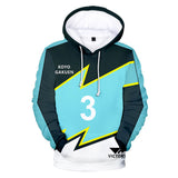 Anime Futsal Boys Nagumo Ryu Sudadera Cosplay Navidad Fiesta 3D Impreso Casual