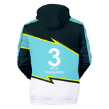 Anime Futsal Boys Nagumo Ryu Sudadera Cosplay Navidad Fiesta 3D Impreso Casual