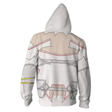 Sword Art Online Alicization War of Underworld Asuna Cosplay Sudadera Estampada con Capucha y Cremallera Unisex