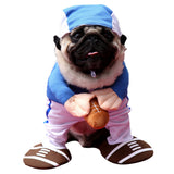 Halloween Traje de Pie para Mascota Ropa Deportiva de Rugby Disfraz Divertido para Perro o Gato