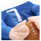 Halloween Traje de Pie para Mascota Ropa Deportiva de Rugby Disfraz Divertido para Perro o Gato
