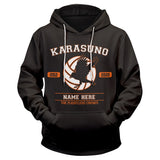 Anime Haikyuu!! Sudadera Escuela Secundaria Club de Voleibol Sudadera Estampada con Capucha Unisex