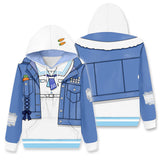 Anime Hololive Vtuber Usada Pekora Sudadera Cosplay Navidad Fiesta 3D Impreso Casual