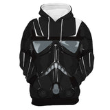 La Guerra de Las Galaxias Star Wars Cosplay Sudadera de Manga Larga Sudadera Casual con Capucha Unisex
