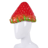 Simulación de Silicona Sombrero de Fresa Fiesta de Halloween Carnaval Accesorios