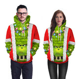 How the Grinch Stole Christmas Cosplay Sudadera de Manga Larga Sudadera con Capucha Unisex