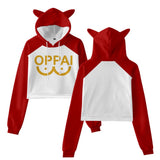ONE PUNCH-MAN Sudadera con Capucha con Cordón de Orejas de Gato Saitama Cosplay Sudadera para Femenino