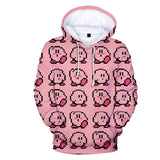 Juego Kirby Sudadera Cosplay Navidad Fiesta 3D Impreso Casual