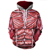 Anime Attack on Titan Ataque a Los Titanes Cosplay Sudadera Estampada con Capucha Unisex