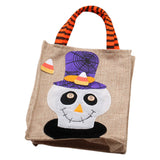 Halloween Bolsas de Lino Bolsas de Regalo Truco o Trato Bolsas de Mano Conjunto de 4