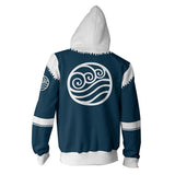 Avatar: La Leyenda de Aang Avatar: The Last Airbender Korra Cosplay Sudadera con Cremallera Unisex