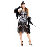 Los Años 20 Flapper Accesorios Conjunto Diadema Guantes Collar De Perlas Canastilla de Cigarro
