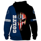 Castigador Punisher Cosplay Sudadera de Manga Larga Sudadera Estampada con Capucha Unisex