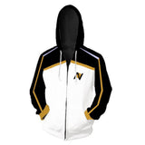 Re: Life in a different world from zero Subaru Natsuki Cosplay Sudadera con Cremallera Unisex
