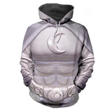 TV Moon Knight Sudadera Cosplay Navidad Fiesta 3D Impreso Casual