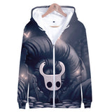 Hollow Knight Cosplay Sudadera de Manga Larga Sudadera Casual con Cremallera Unisex