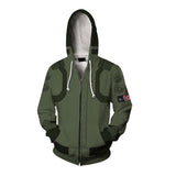 Cyberpunk 2077 Sudadera Cosplay Sudadera Estampada con Cremallera Unisex