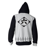 Anime Bleach Kuchiki Byakuya Sudadera Cosplay Navidad Fiesta 3D Impreso Casual