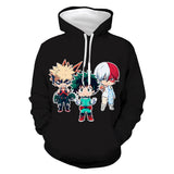 Anime My Hero Academia Sudadera 3D Impreso Cosplay Disfraz Halloween Carnaval Traje