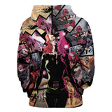 Patrulla-X X-Men: Dark Phoenix Cosplay Sudadera de Manga Larga Sudadera con Capucha Unisex