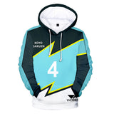 Anime Futsal Boys Bangumi Sudadera Cosplay Navidad Fiesta 3D Impreso Casual