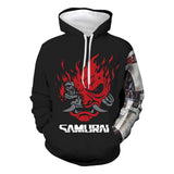 Cyberpunk 2077 Cosplay Sudadera de Manga Larga Sudadera Casual con Capucha Unisex