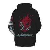 Cyberpunk 2077 Cosplay Sudadera de Manga Larga Sudadera Casual con Capucha Unisex