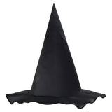 Halloween Disfraz Capa Negra de Bruja Juego de Rol Capa con Sombrero para Niños