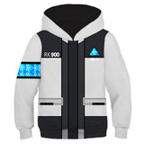 Detroit: Become Human Cosplay Sudadera con Capucha de Manga Larga para Niños