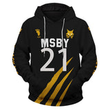 MSBY Black Jackal #21 Hinata Shoyo Cosplay Sudadera Haikyuu!! Sudadera Estampada con Capucha Unisex