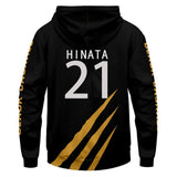 MSBY Black Jackal #21 Hinata Shoyo Cosplay Sudadera Haikyuu!! Sudadera Estampada con Capucha Unisex