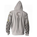 TV Moon Knight Sudadera Cosplay Navidad Fiesta 3D Impreso Casual con Cremallera