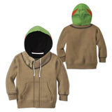 The Mandalorian Baby Yoda Cosplay Sudadera Casual con Cremallera para Niños
