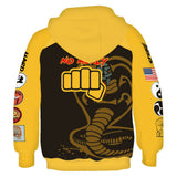 Cobra Kai Cosplay Sudadera de Manga Larga Sudadera Estampada con Capucha Ropa Casual para Niños