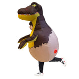 Dinosaurio Trex de Huevo Disfraz Inflable Traje de Navidad Dino Huevo Cosplay