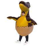 Dinosaurio Trex de Huevo Disfraz Inflable Traje de Navidad Dino Huevo Cosplay