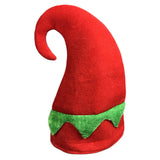 Navidad Sombrero Rojo de Duende para Fiesta Sombrero con Orejas Gorro de Navidad