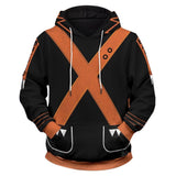 My Hero Academia Bakugou Katsuki Cosplay Sudadera Estampada 3D Impreso Sudadera Unisex