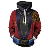 Auron Cosplay Sudadera FINAL FANTASY X Sudadera Estampada con Capucha Unisex