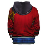 Auron Cosplay Sudadera FINAL FANTASY X Sudadera Estampada con Capucha Unisex