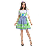 Halloween 3 Piezas Sexy Baviera Oktoberfest Chica de Cerveza Cosplay Mini Vestido para Adultos Femenino