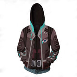 Cyberpunk 2077 Sudadera V Cosplay Sudadera Estampada con Cremallera Unisex