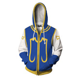 Kurapika Cosplay Sudadera HUNTER×HUNTER Sudadera Estampada con Cremallera y Capucha Unisex